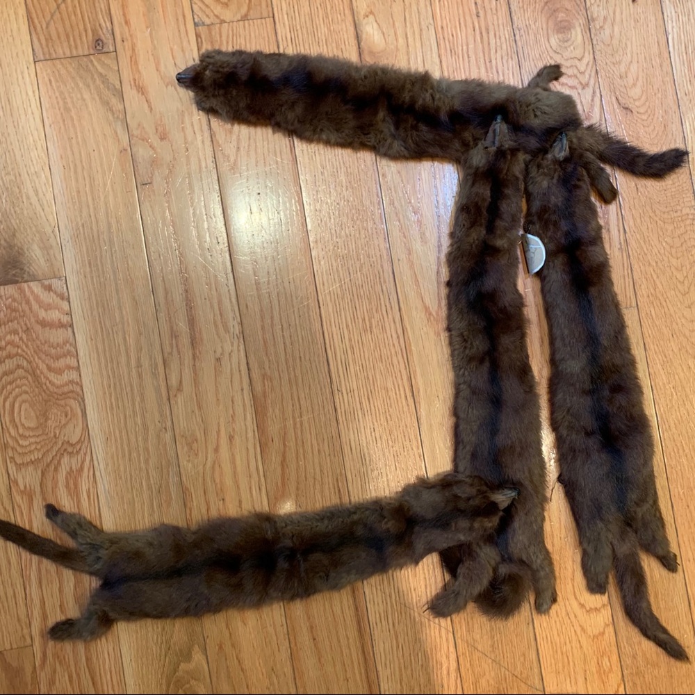 Vintage mink stole fur collar 1960’s